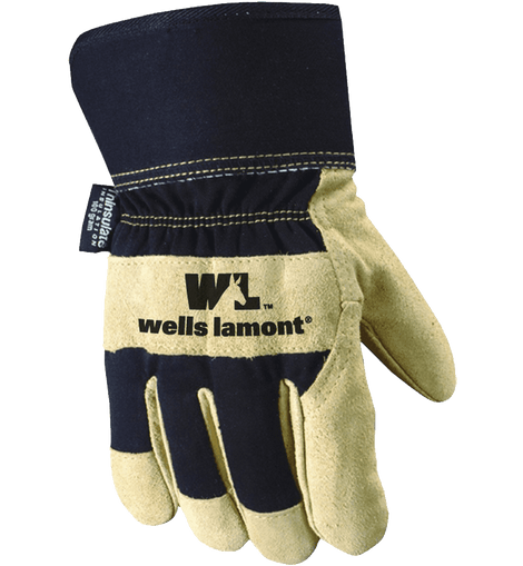 Wells Lamont 5130XL Safety Cuff G100 Thinsulate Work Glove with Palomino Suede Cowhide